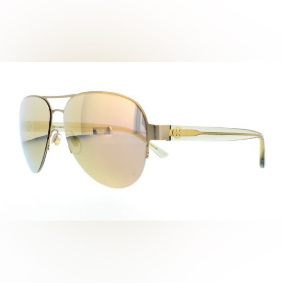 EUC Tory Burch Gold-Tone Mirrored Sunglasses - TY6048 - Picture 2 of 11